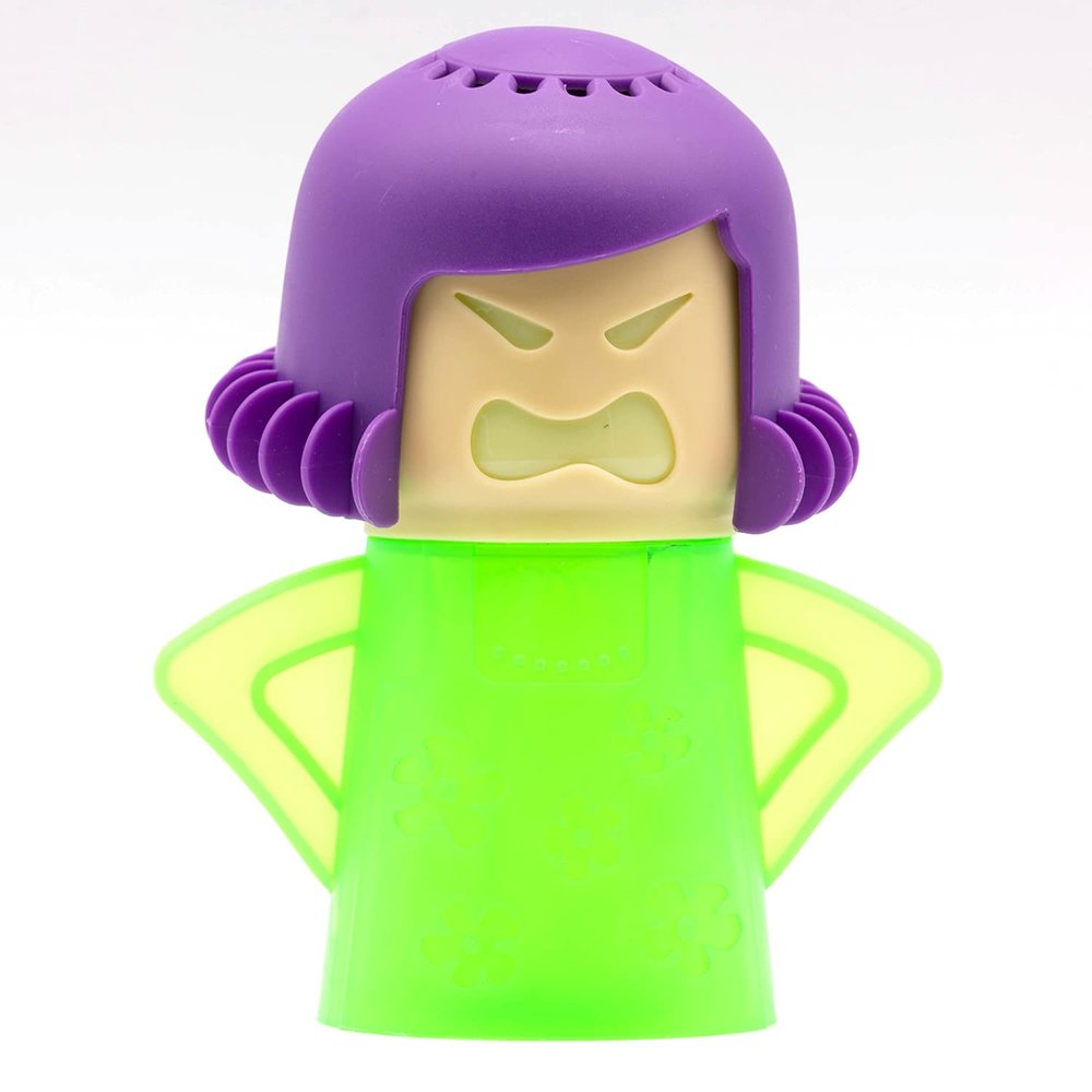 Angry Mom Microwave Oven Cleaner Tool, Angry Mama Microwave Steam Cleaner, Cleaning with Vinegar and Water, Cleaner for Microwave Oven Kitchen Office Chemical Free, Steams From Head
