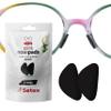 Setex Gecko Grip 0.6mm Anti Slip Eyeglass Nose Pads for Kids (5 Black Pair) USA Made, 2000 Innovative Microstructured Fibers per Nose Pad, 0.6mm x 6mm x 10.88mm view 1