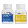 OmegaXL Joint Support Supplement - 60 Softgels & VitaminXL D3 High Potency Daily Vitamin D 5000 IU 125mcg Immune Support Supplement (30 Softgels) - 2 Pack view 1