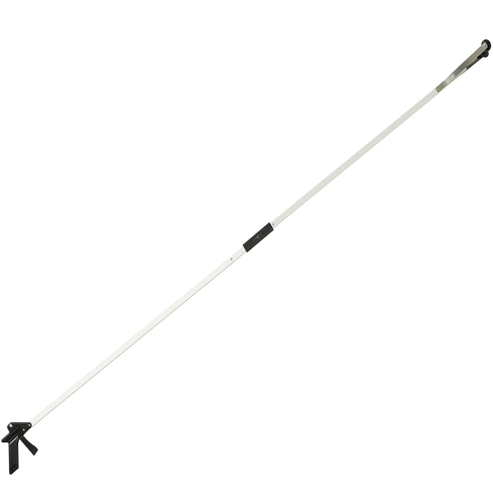 Luxet Reacher Grabber Tool X-Long 80" Aluminum Suction Cup Jaw, Foldable Lightweight Reacher Grabber Pickup Tool, Gripper Grabbers for Elderly Grab it Reaching Tool Trash Picker Grabber (Black)