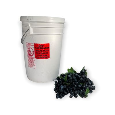 2021 Sangiovese Bucket Frozen Grape Must 6 Gallons - Livermore Valley California