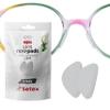 Setex Gecko Grip 0.6mm Anti Slip Eyeglass Nose Pads for Kids (5 Clear Pair) USA Made, 2000 Innovative Microstructured Fibers per Nose Pad, 0.6mm x 6mm x 10.88mm view 1