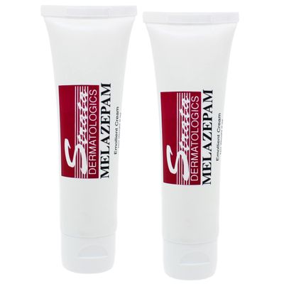 Strata Dermatologics Melazepam Emollient Cream for Rosacea and Acne Convenient 2 Tubes