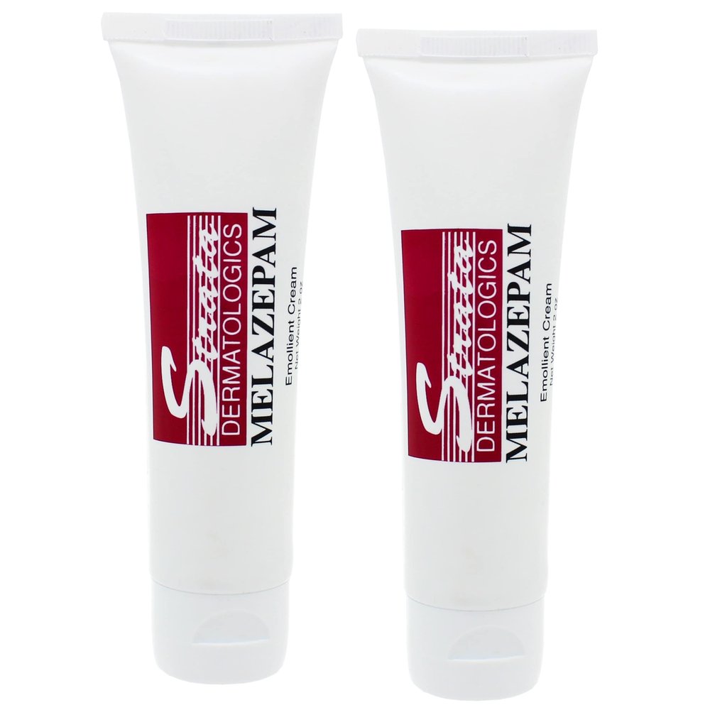 Strata Dermatologics Melazepam Emollient Cream for Rosacea and Acne Convenient 2 Tubes