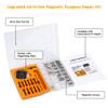 Upgraded All-in-One Magnetic Eyeglass Repair kit with Magnifying Glass, Repair Tool Kit with 12 Interchangeable Screwdriver Bits, Nose Pads, Screws and Tweezer for Eyeglass, Sunglass, Watch, Laptop view 2