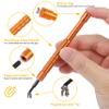 Upgraded All-in-One Magnetic Eyeglass Repair kit with Magnifying Glass, Repair Tool Kit with 12 Interchangeable Screwdriver Bits, Nose Pads, Screws and Tweezer for Eyeglass, Sunglass, Watch, Laptop view 4
