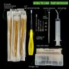 Airgoesin Tonsil Stone Remover, Stainless Steel Tonsil Stone Removal Tool, Long LED Tonsillolith Exorcism Kit, 50 Swabs and Curved Oral Irrigator Syringe to Get Rid of Bad Breath, 4 in 1 kit view 2