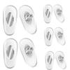 BEHLINE Soft Silicone Eyeglasses Nose Pads,Anti-Slip Sunglasses Nose Pieces,Plug-in Glasses Nose Rest Repair Kit(Clear,16mm) view 1