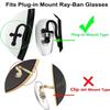 BEHLINE Soft Silicone Eyeglasses Nose Pads,Anti-Slip Sunglasses Nose Pieces,Plug-in Glasses Nose Rest Repair Kit(Clear,16mm) view 2