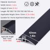 Wood to Tile Transition Strip for Uneven Floors, Aluminum Floor Transition Strip Wide/Doorway Reducer with Smooth Surface, Front Porch (Size : Length 120cm) view 2