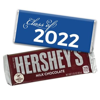 24ct Blue Graduation Party Favors Class of 2024 Wrappers for Candy Bars, DIY Party Decorations (24 Pack) - Candy Not Included