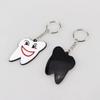 airgoesin 30pcs Keychain Key Ring Hang Rubber Tooth Smile Dental Clinic Gift Christmas Holiday Charms for Kids Birthday Party Favors & School Carnival Prizes view 1