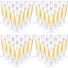 CHENGU 200 Pack Plastic Champagne Flutes, 5 oz Disposable Shatterproof Champagne Glasses Toasting Wine Glasses Cocktail Cups for Wedding, Parties, New Year's Eve for Celebration(Clear) view 1
