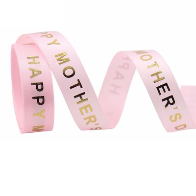 LUOZZY Happy Mothers Day Ribbon Gift Wrapping Ribbons Bouquet Packing Riband DIY Wrapping Prop,16mm*9.14m
