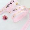 LUOZZY Happy Mothers Day Ribbon Gift Wrapping Ribbons Bouquet Packing Riband DIY Wrapping Prop,16mm*9.14m view 3