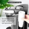 Coffee Filter Holder with Visual Window - Dustproof Flip Lid Dispenser for K-Cup Pods, Storage Organizer for Home & Office, Fits 50-70 Paper Filters view 3