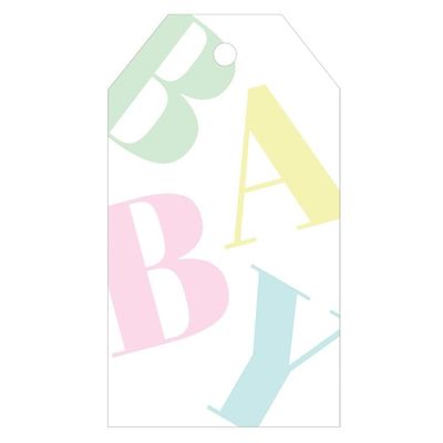 Caspari Tossed Baby Classic Gift Tags, 10 Count