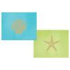 Caspari Sealife Assorted Foil Embossed Boxed Note Cards in Cool, 10 Note Cards & Envelopes view 1