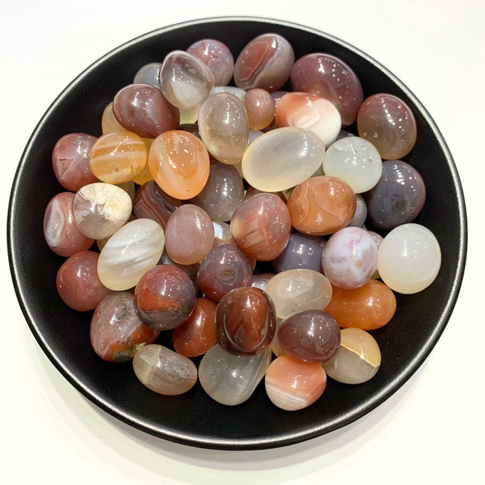 100g Natural Tumbled Carnelian Crystal Red Gravel Agate Stones,100g 20-30mm,China