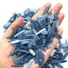 100g Natural Kyanite Quartz Polished Thin Slice Shape Blue Color Crystals Tumbled Gravel Cyanite Gemstone for Healing Crystals,100 g,China view 1