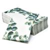 Gift Boutique 100 Eucalyptus Greenery Guest Napkins Disposable Paper Green Leaf Hand Napkin for Bathroom Powder Room Wedding Anniversary Holiday Spring Tea Party Bridal Baby Shower Decorative Towels view 2