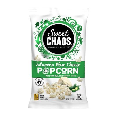 Coast Cutlery Sweet Chaos Jalapeno Blue Cheese Popcorn 6 oz Bagged - Total Qty: 12