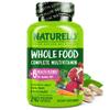 NATURELO Whole Food Multivitamin for Women 50+ (Iron Free) with Vitamins, Minerals, & Organic Extracts - Supplement for Post Menopausal Women Over 50 - No GMO - 240 Vegan Capsules view 1