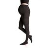 duomed Advantage Soft Opaque 15-20 mmHg Maternity Pantyhose Closed Toe Compression Stockings, Black, Small, Petite view 1