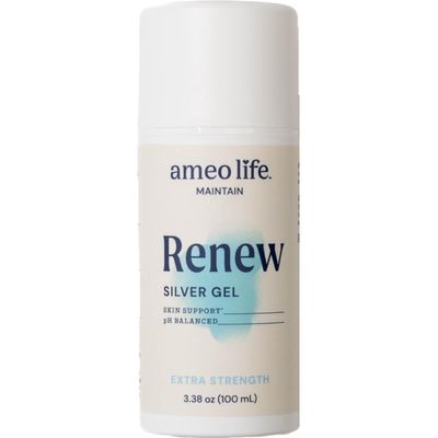 Ameo Life Extra Strength Colloidal Silver Gel 35 ppm - pH Balanced, Structured Silver Gel for Healthy Skin, Minor Cuts, Scrapes & Burns - Natural Skin Care for Rejuvenation (100ml)