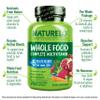 NATURELO Whole Food Multivitamin for Men 50+ - with Vitamins, Minerals, Organic Herbal Extracts - Vegan Vegetarian - for Energy, Brain, Heart and Eye Health - 240 Capsules view 2