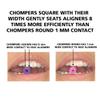 Squared CHOMPERS Aligner Tray Seaters for Orthodontic Aligner Trays Chewies for Invisalign (40, White) view 2