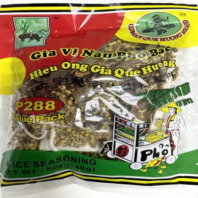 OLDMAN QUE HUONG Pho Soup Spice Seasoning Value Pack 5oz P288 XL size/Gia Vi Nau Pho Bac 5oz
