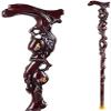 Wooden Cane Walking Stick Disabled&Elderly Lightweight Solid Wood Canes, Men&Women Hiking Wood Walking Sticks Mountaineering Crutch Durable Wood Canes (Color : Crimson, Size : 93cm) view 1