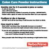 Yerba Prima Prebiotic Colon Care Formula, 20 oz Powder (Pack of 2) with FOS - Natural Psyllium Fiber, Magnesium, Selenium - Non-GMO, Gluten Free, Vegan Daily Supplement - for Men & Women view 2