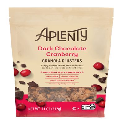 Aplenty Dark Chocolate Cranberry Cluster Granola