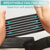 Soft Breathable Peritoneal Dialysis Belt Adjustable PD Catheter Holder Accessories Discreet for Safety Secure Transfer Set Peg Feeding Tube Supplies Men Women Black Large view 3