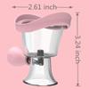 Eye Wash Cup,Eye Wash Cleaner Kit Silicon Manual Air Pressure Eye Cleaning Cup Tool Effective Eye Rinse Clean Dust Makeup Irritants,Transparent with Storage Container Eye Cup Soothing Tired Eyes(Pink) view 3
