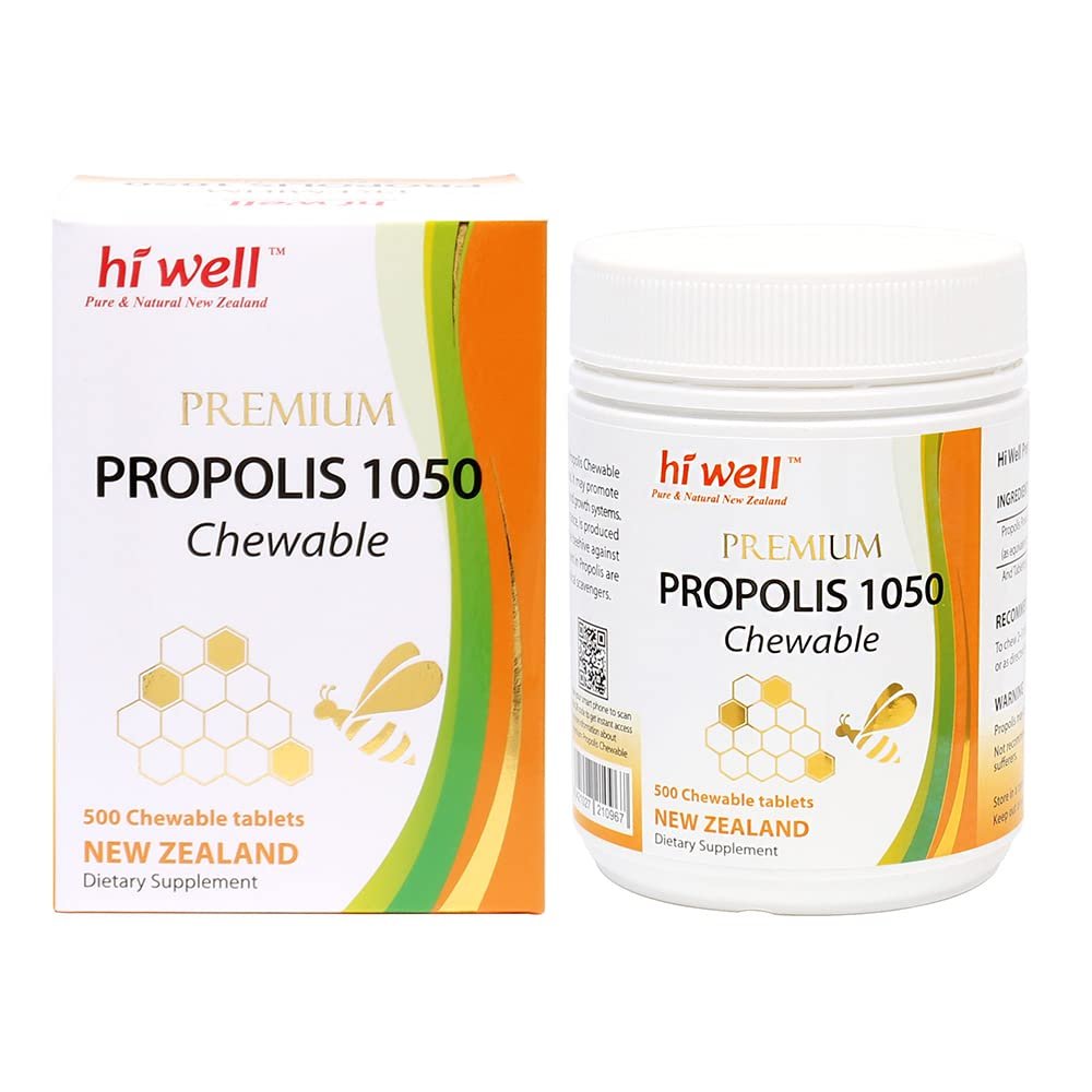 Hi Well Premium Propolis 1050 500Tablets