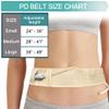 Soft Breathable Peritoneal Dialysis Belt Adjustable PD Catheter Holder Accessories Discreet for Safety Secure Transfer Set Peg Feeding Tube Supplies Men Women Beige Medium view 3