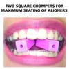 Squared CHOMPERS Aligner Tray Seaters for Orthodontic Aligner Trays Chewies for Invisalign (40, Pink) view 3