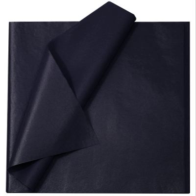 120 Sheets Black Tissue Paper for Gift Bags, 14 x 20 Inches Wrapping Craft Art Papers Bulk for Holiday Packaging DIY Artworks Flower Decoration