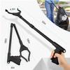 2-Pack Reacher Grabber Pickup Tool, 32" Long Grabber Tool, Trash Picker Grabber for Elderly Grab It Reaching Tool, Garbage Picker Upper Grabber, Litter Pick Up Grab Tool, Claw Grabber Stick (Black) view 2