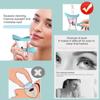 Eye Wash Cup,Eye Wash Cleaner Kit Silicon Manual Air Pressure Eye Cleaning Cup Tool Effective Eye Rinse Clean Dust Makeup Irritants,Transparent with Storage Container Eye Cup Soothing Tired Eyes(Blue) view 2