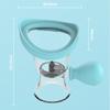 Eye Wash Cup,Eye Wash Cleaner Kit Silicon Manual Air Pressure Eye Cleaning Cup Tool Effective Eye Rinse Clean Dust Makeup Irritants,Transparent with Storage Container Eye Cup Soothing Tired Eyes(Blue) view 3