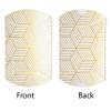 Aokbean 100 Pack Mini Pillow Candy Box Small Gift Boxes with 50 Yards Ribbon for Christmas Wedding Party Favor Gift, Jewelry or Soap Packaging (Gold Stripes) view 3