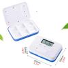 Automatic Pill Dispenser, Electronic Pill Boxes, Easy-Read LCD Display, 6 Compartments Digital Pill Reminder, Outdoor Portable Mini Pill Box with Alarm view 2
