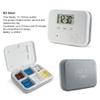 Automatic Pill Dispenser, Electronic Pill Boxes, Easy-Read LCD Display, 6 Compartments Digital Pill Reminder, Outdoor Portable Mini Pill Box with Alarm view 4