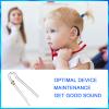 12 Pcs Hearing Aid Tubes Preformed BTE Earmold Tubing 3.5 x 2 mm Hearing Aid Replacement Tube with Gold Lock Amplifiers Ear Tubes view 3