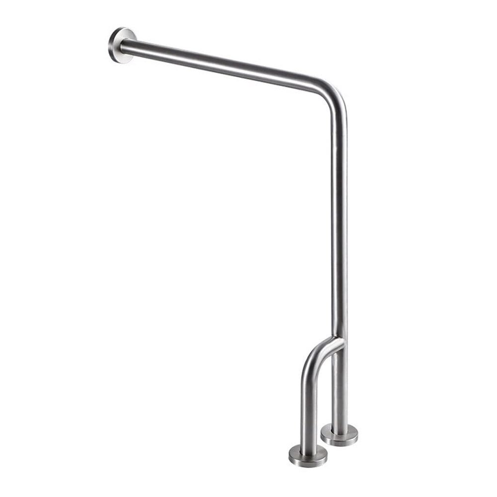 27in Wall to Floor Grab Bar for Bathroom,304 Stainless Steel Handicap Grab Bars for Bathtubs and Toilet,Shower Safety Bars Provide Safety Assist Grab for Pregnant Woman Elderly Disabled