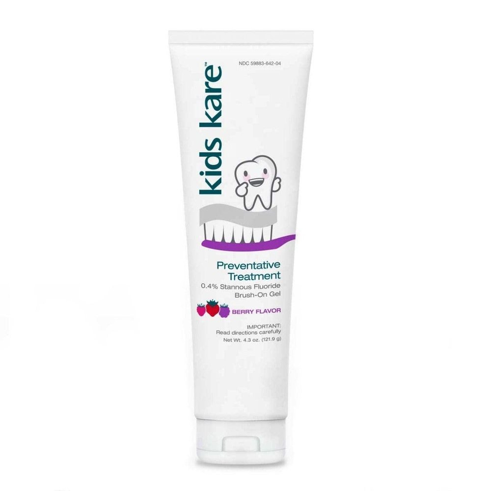 Kids Kare 0.4% Stannous Fluoride Brush-On Gel; Berry Flavor; 4.3 oz. - 1 Pack